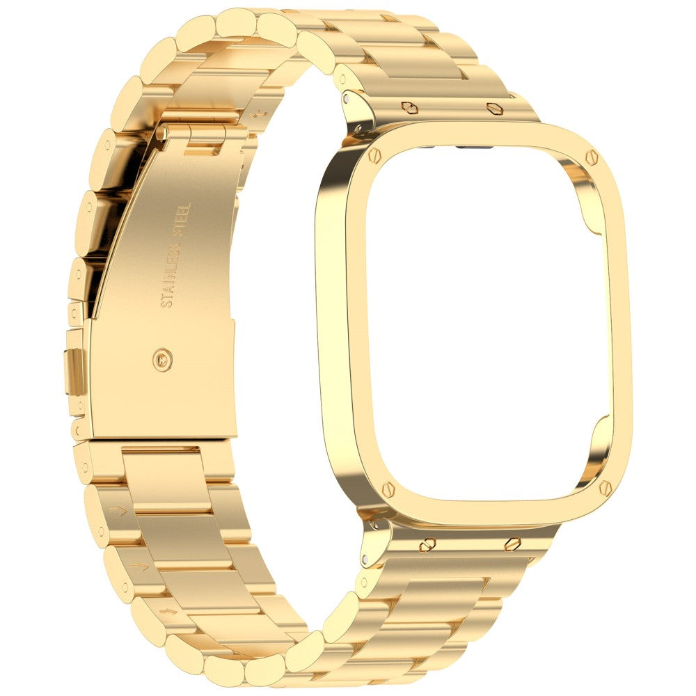 Metal Universal Rem passer til Xiaomi Redmi Watch 3 / Xiaomi Mi Watch Lite 3 - Guld#serie_2
