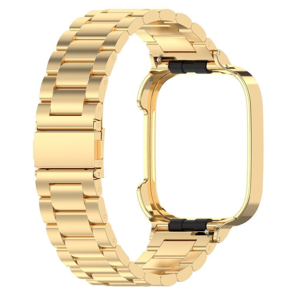 Metal Universal Rem passer til Xiaomi Redmi Watch 3 / Xiaomi Mi Watch Lite 3 - Guld#serie_2