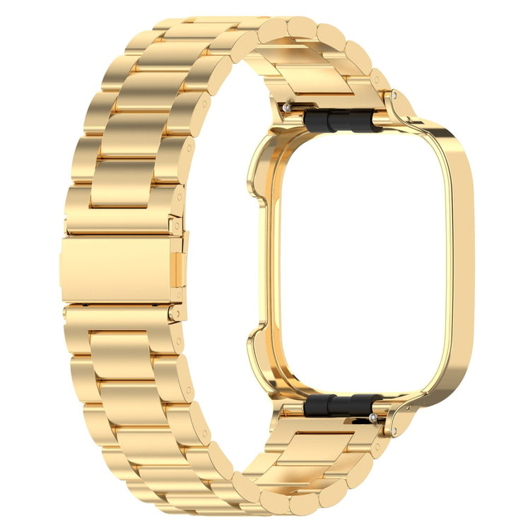 Metal Universal Rem passer til Xiaomi Redmi Watch 3 / Xiaomi Mi Watch Lite 3 - Guld#serie_2