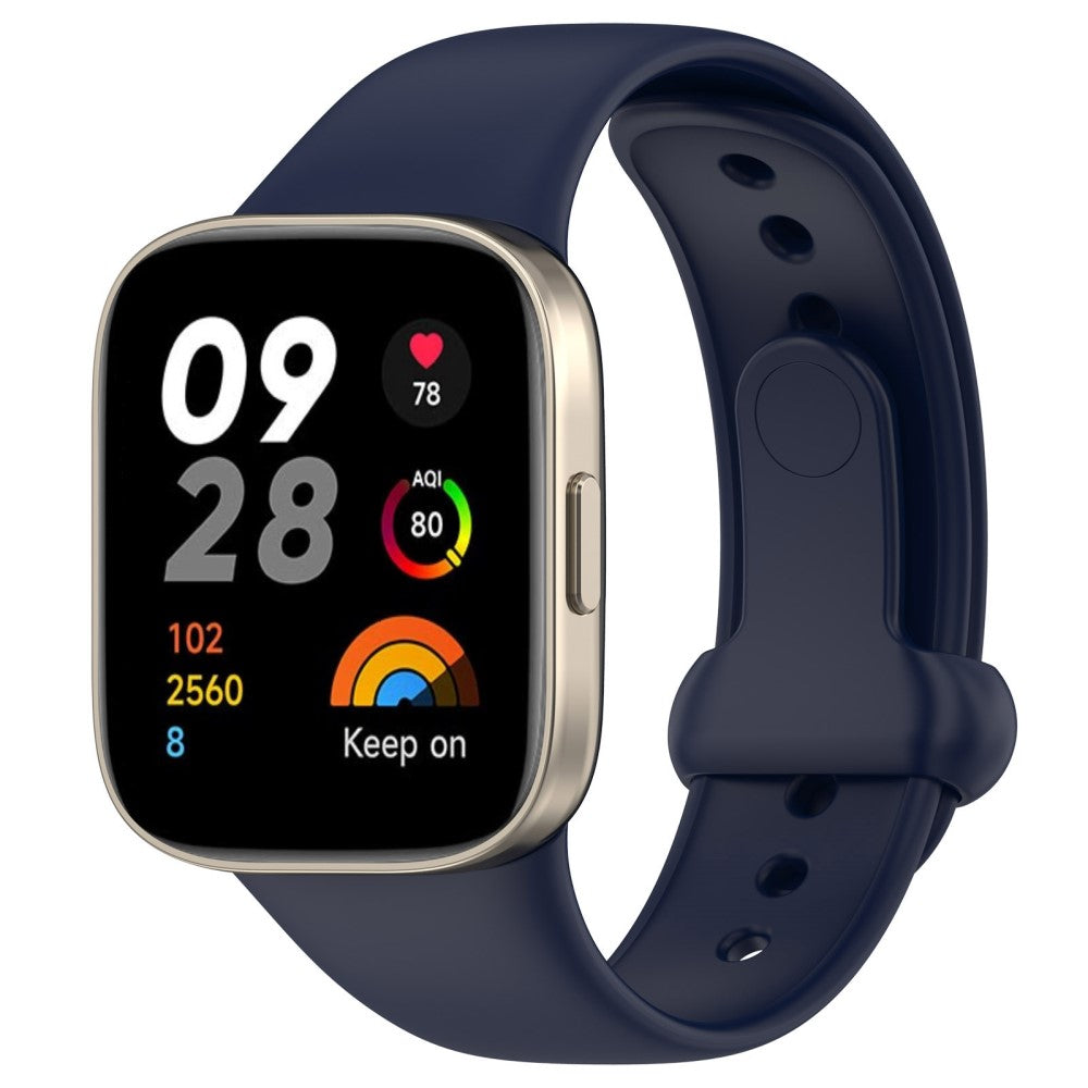 Silikone Universal Rem passer til Xiaomi Redmi Watch 3 / Xiaomi Mi Watch Lite 3 - Blå#serie_10
