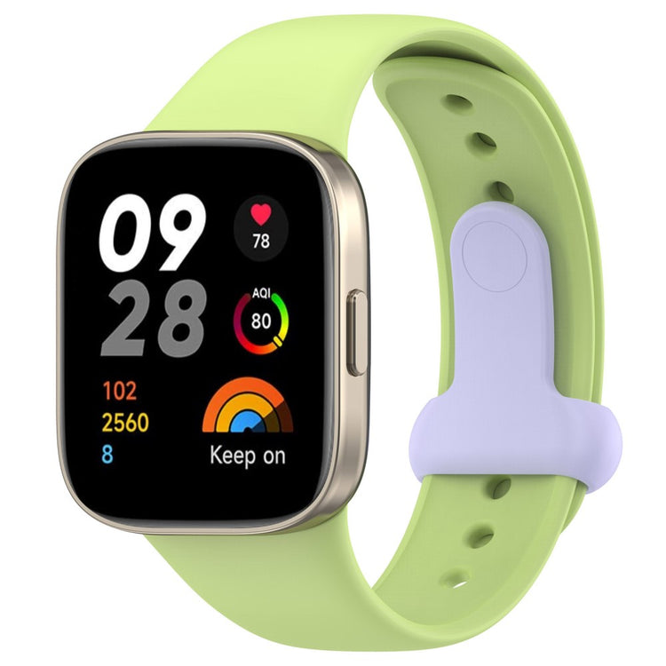 Silikone Universal Rem passer til Xiaomi Redmi Watch 3 / Xiaomi Mi Watch Lite 3 - Grøn#serie_2