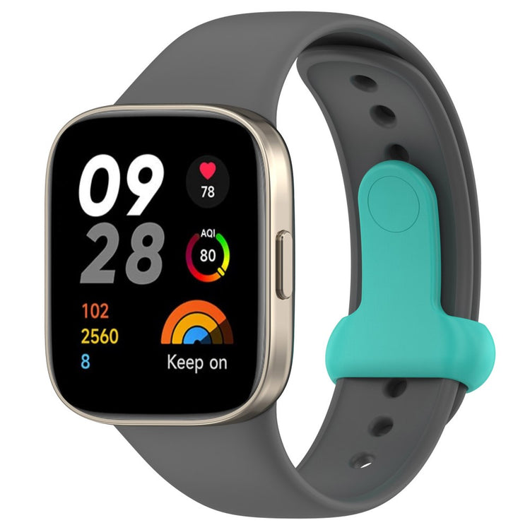 Silikone Universal Rem passer til Xiaomi Redmi Watch 3 / Xiaomi Mi Watch Lite 3 - Sølv#serie_4