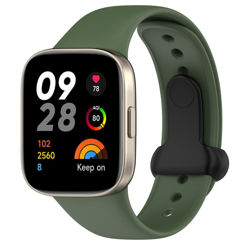 Silikone Universal Rem passer til Xiaomi Redmi Watch 3 / Xiaomi Mi Watch Lite 3 - Grøn#serie_8