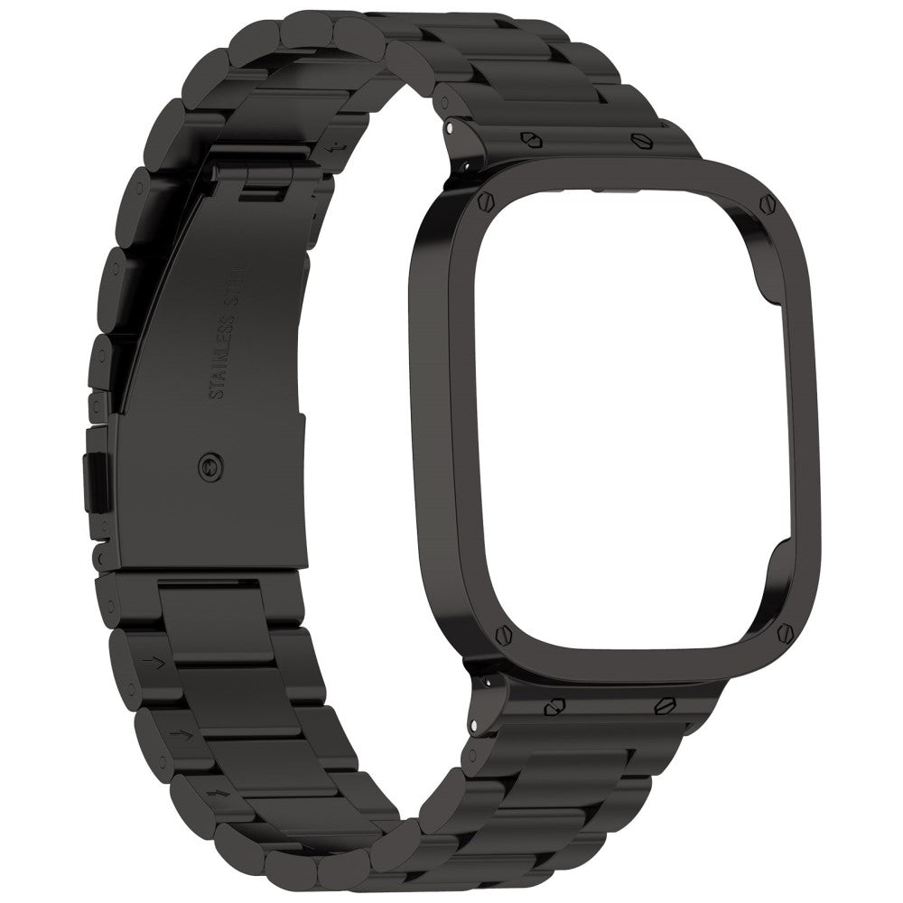Metal Universal Rem passer til Xiaomi Redmi Watch 3 / Xiaomi Mi Watch Lite 3 - Sort#serie_9