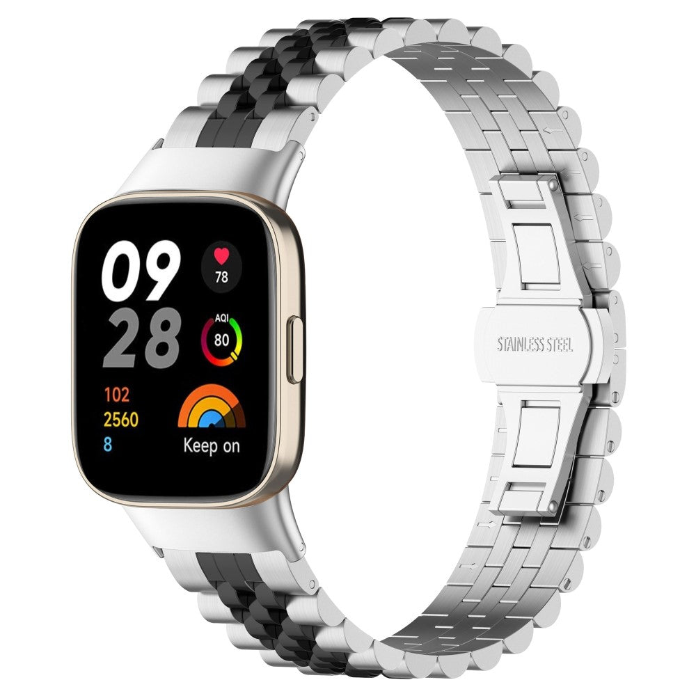 Metal Universal Rem passer til Xiaomi Redmi Watch 3 / Xiaomi Mi Watch Lite 3 - Sølv#serie_6