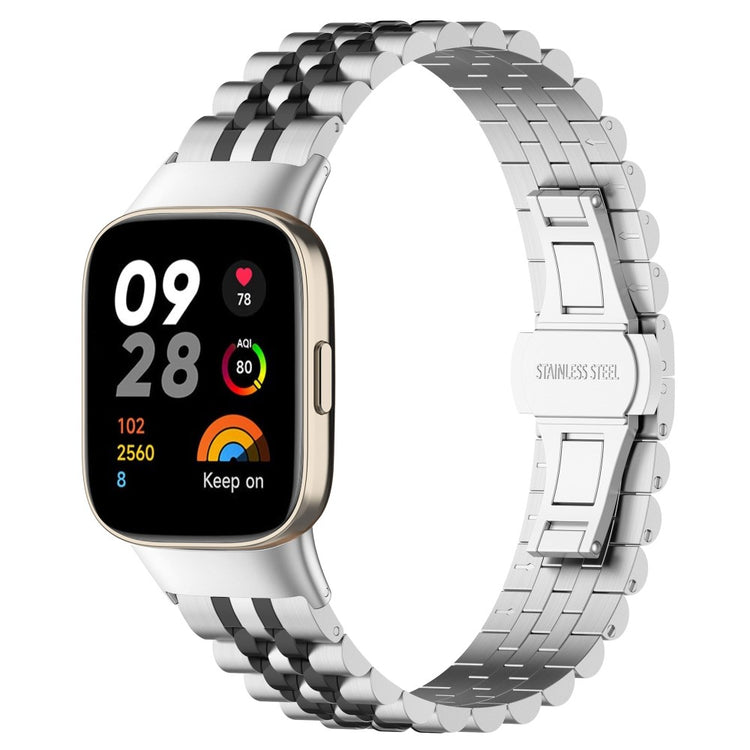 Metal Universal Rem passer til Xiaomi Redmi Watch 3 / Xiaomi Mi Watch Lite 3 - Sølv#serie_7