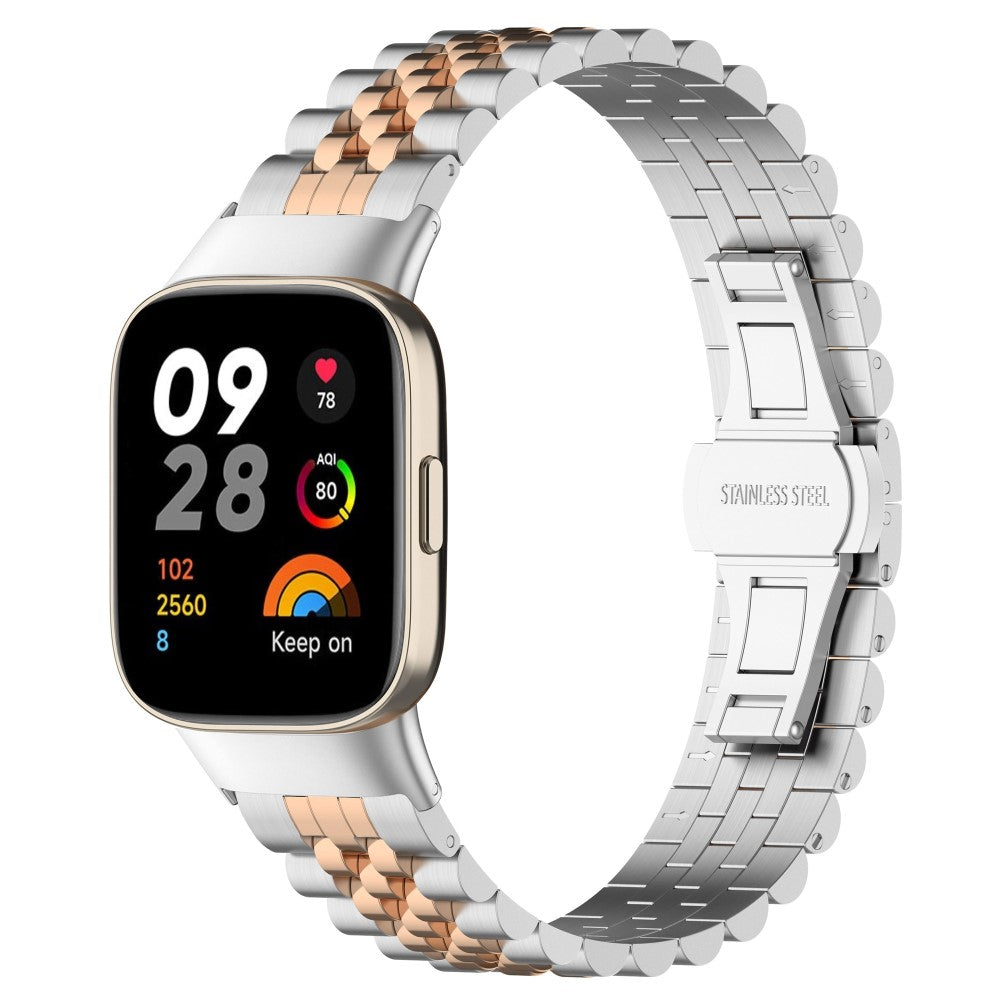 Metal Universal Rem passer til Xiaomi Redmi Watch 3 / Xiaomi Mi Watch Lite 3 - Sølv#serie_8