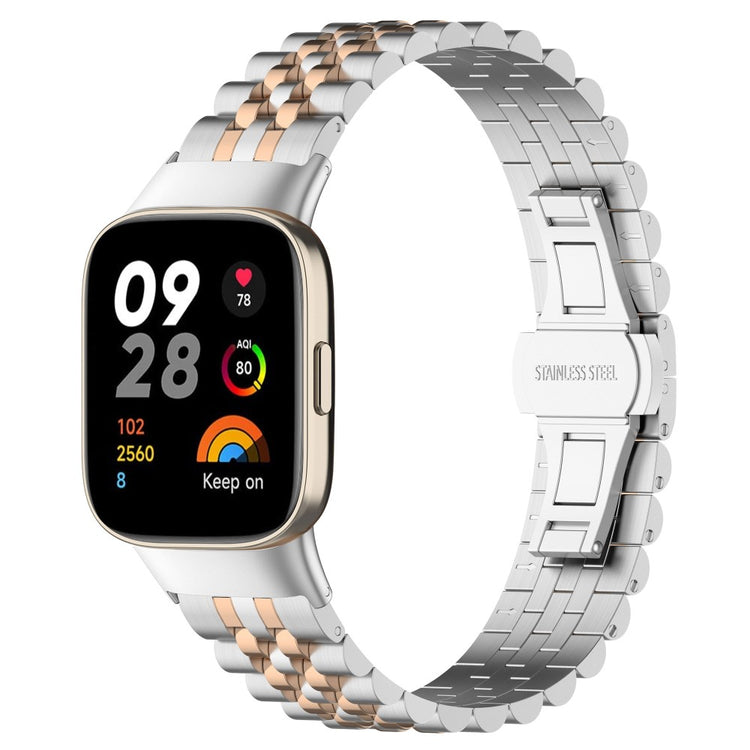Metal Universal Rem passer til Xiaomi Redmi Watch 3 / Xiaomi Mi Watch Lite 3 - Sølv#serie_9