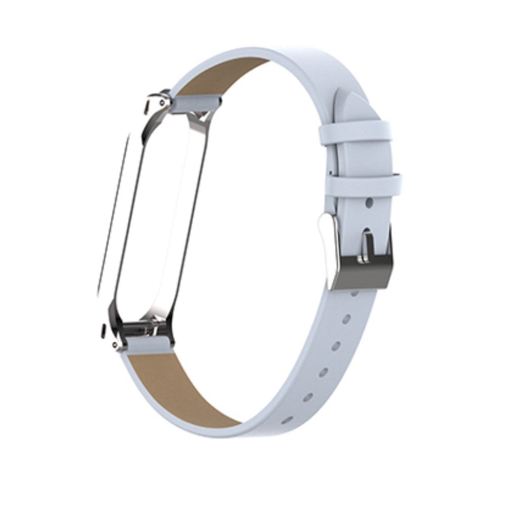 Eminent Xiaomi Mi Smart Band 4 Ægte læder Rem - Hvid#serie_5