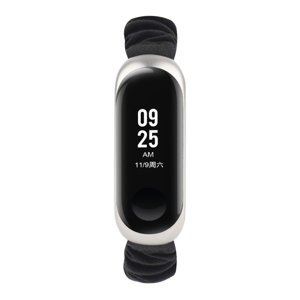 Yndigt Xiaomi Mi Smart Band 4 / Xiaomi Mi Band 3 Nylon Rem - Sort#serie_3