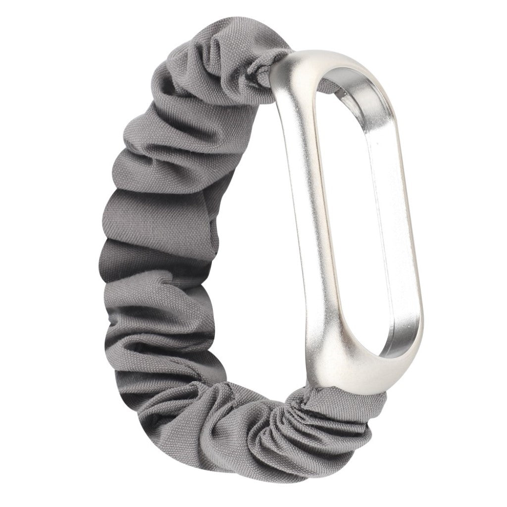Yndigt Xiaomi Mi Smart Band 4 / Xiaomi Mi Band 3 Nylon Rem - Sølv#serie_4