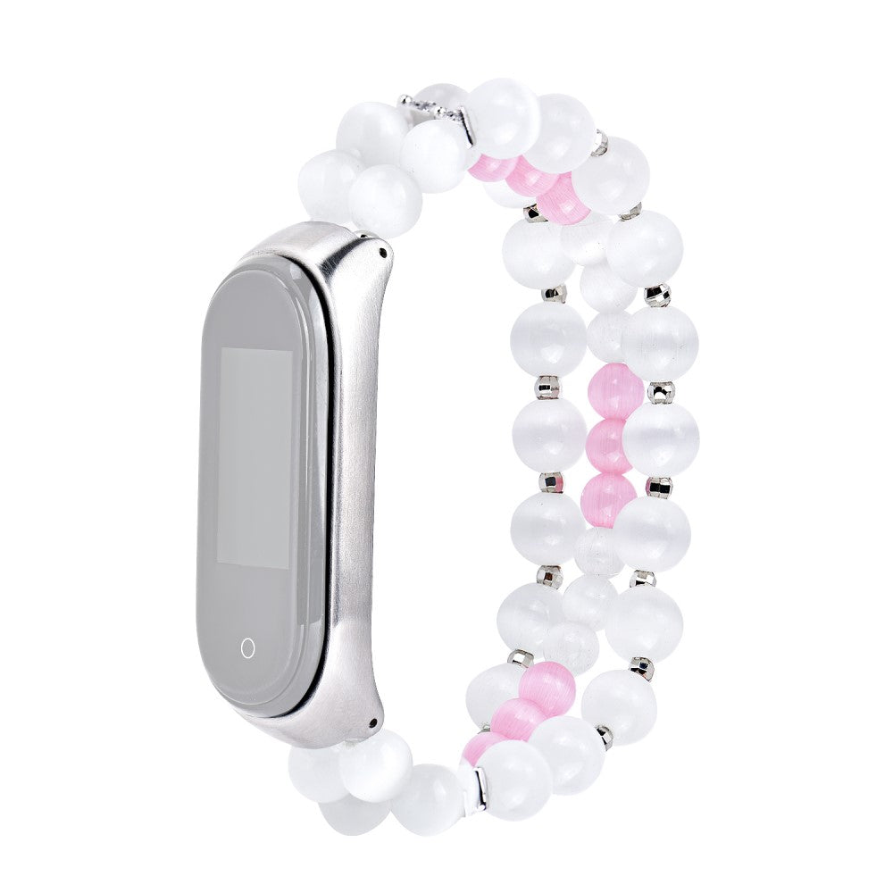 Yndigt Xiaomi Mi Smart Band 4 / Xiaomi Mi Band 3 Sten Rem - Hvid#serie_1