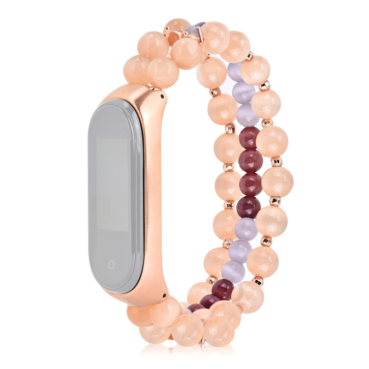 Yndigt Xiaomi Mi Smart Band 4 / Xiaomi Mi Band 3 Sten Rem - Guld#serie_6