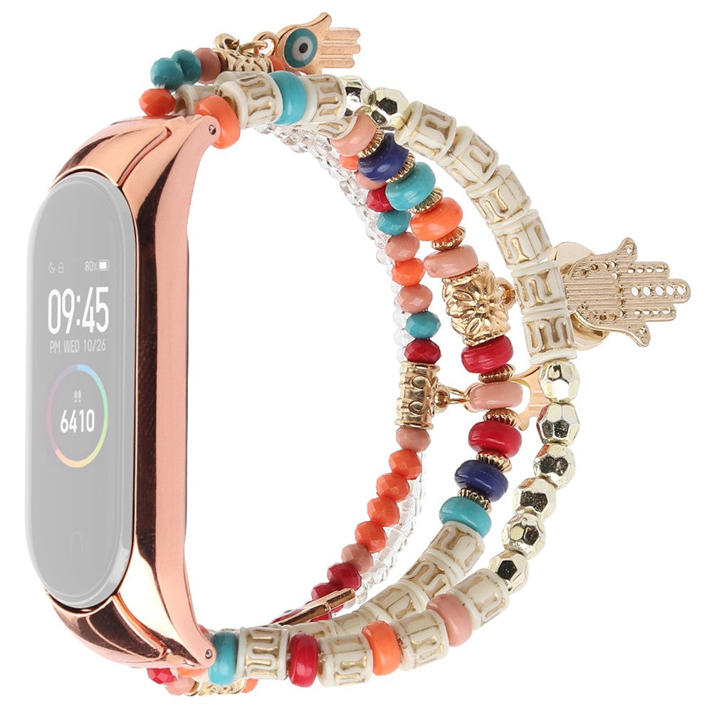Kønt Xiaomi Mi Smart Band 4 / Xiaomi Mi Band 3 Rhinsten Rem - Flerfarvet#serie_2