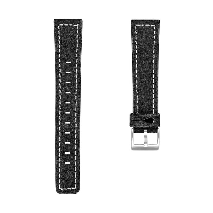 Mega slidstærk Xiaomi Mi Watch Ægte læder Rem - Sort#serie_2
