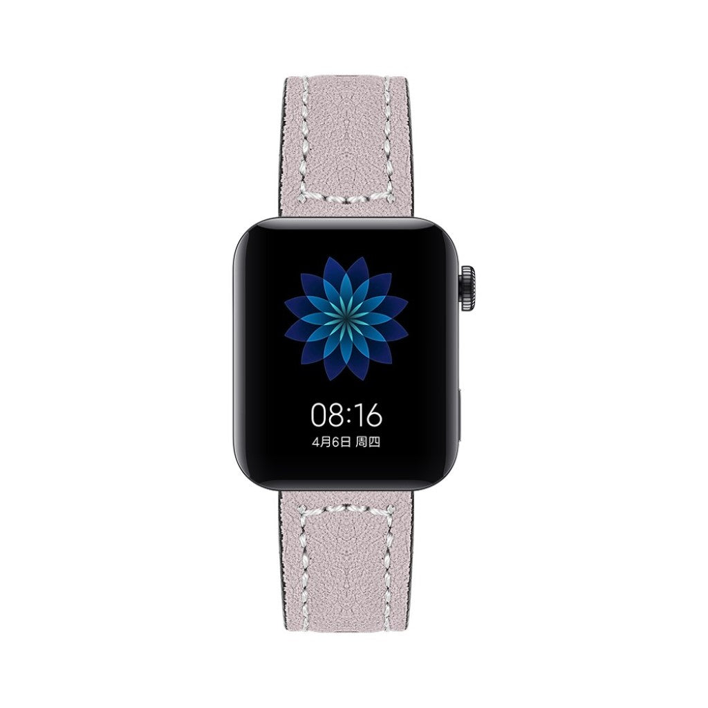 Mega slidstærk Xiaomi Mi Watch Ægte læder Rem - Lilla#serie_5