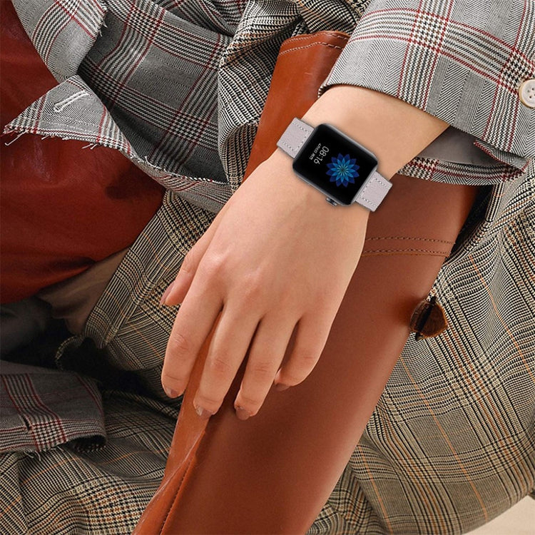 Mega slidstærk Xiaomi Mi Watch Ægte læder Rem - Lilla#serie_5