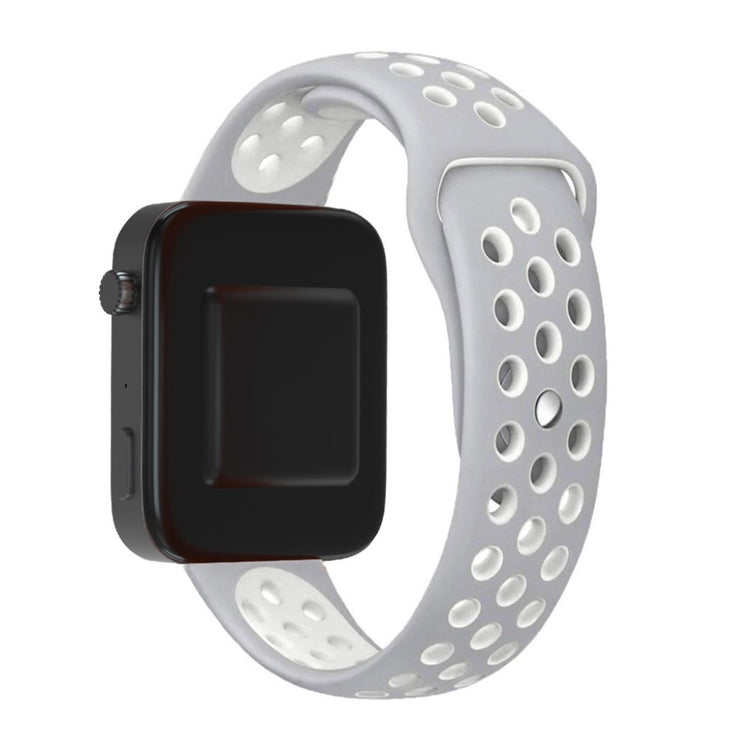 Rigtigt rart Xiaomi Mi Watch Silikone Rem - Sølv#serie_2