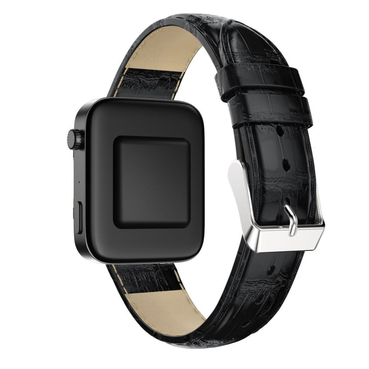 Mega skøn Xiaomi Mi Watch Ægte læder Rem - Sort#serie_1