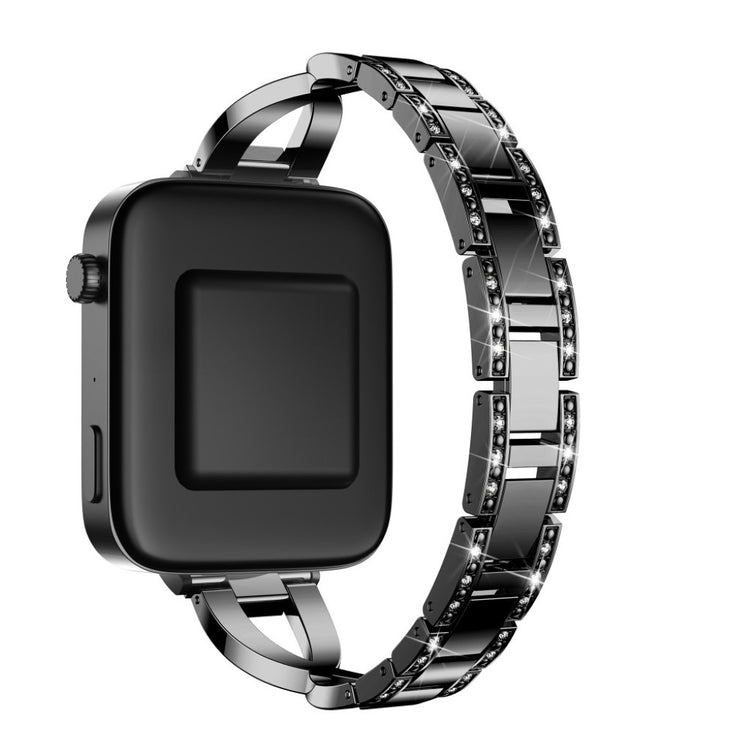 Vildt fed Xiaomi Mi Watch Metal og Rhinsten Rem - Sort#serie_1
