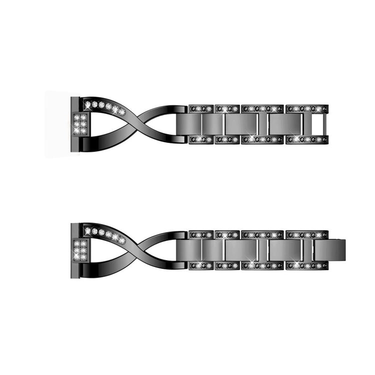Vildt fed Xiaomi Mi Watch Metal og Rhinsten Rem - Sort#serie_1