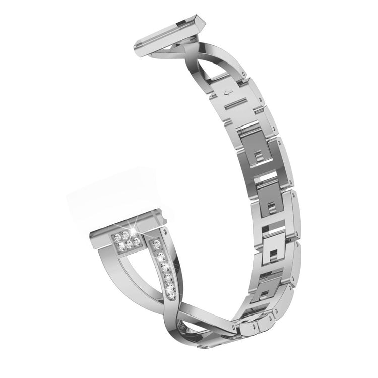 Vildt fed Xiaomi Mi Watch Metal og Rhinsten Rem - Sølv#serie_2