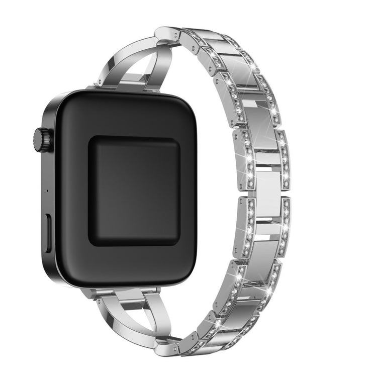 Vildt fed Xiaomi Mi Watch Metal og Rhinsten Rem - Sølv#serie_2