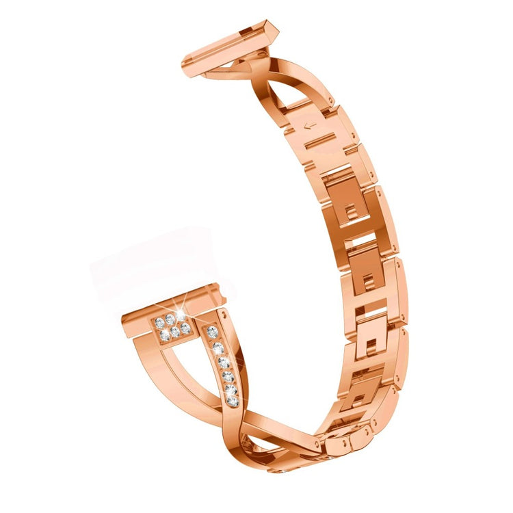 Vildt fed Xiaomi Mi Watch Metal og Rhinsten Rem - Pink#serie_4
