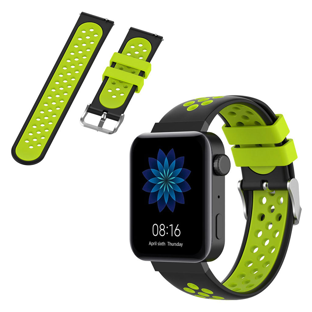 Meget hårdfør Xiaomi Mi Watch Silikone Rem - Grøn#serie_1