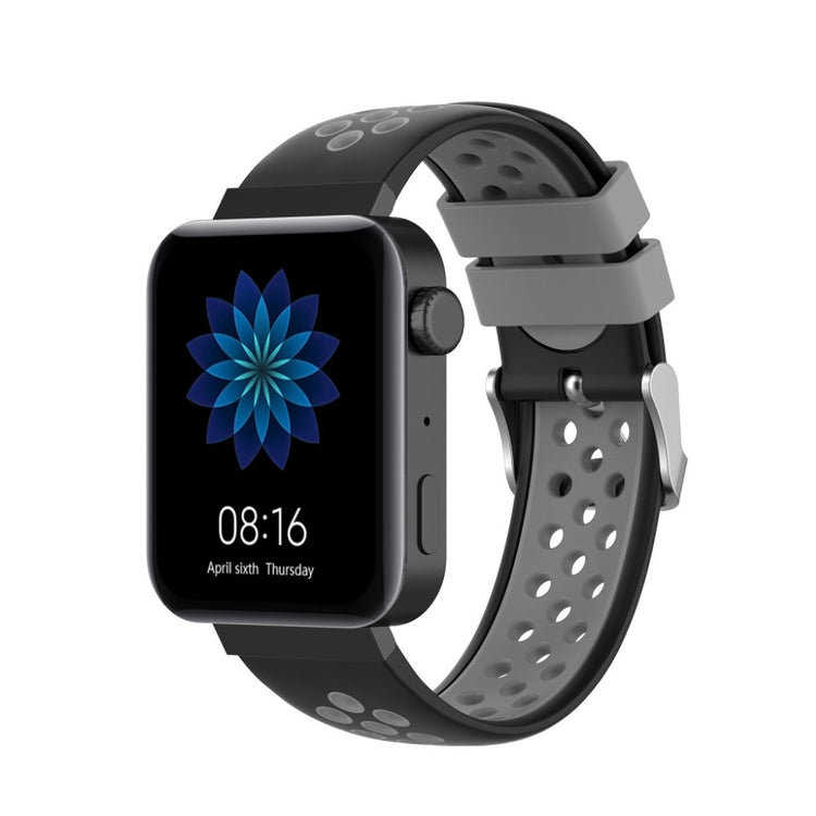 Meget hårdfør Xiaomi Mi Watch Silikone Rem - Sølv#serie_3