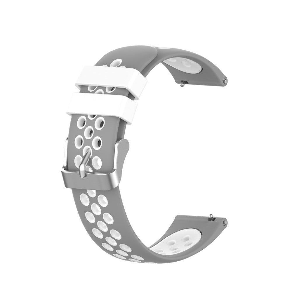 Meget hårdfør Xiaomi Mi Watch Silikone Rem - Sølv#serie_4