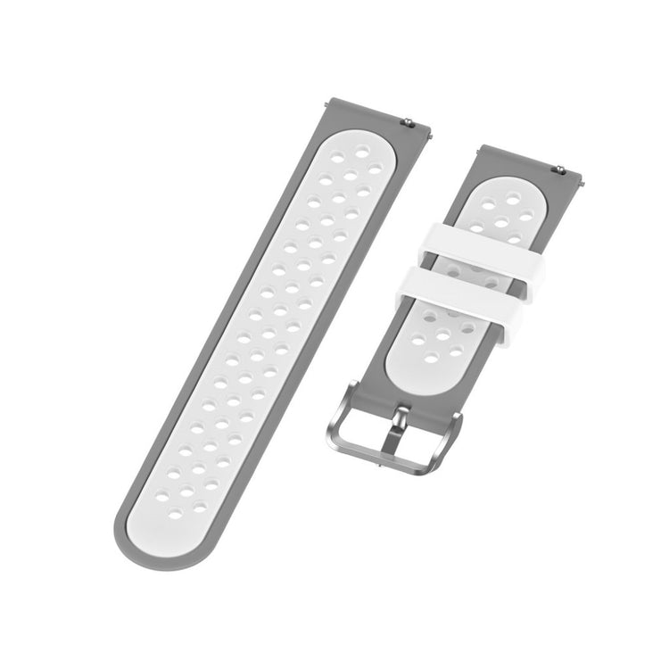 Meget hårdfør Xiaomi Mi Watch Silikone Rem - Sølv#serie_4