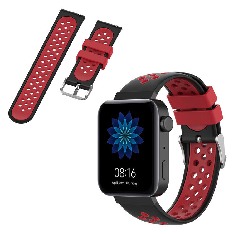Meget hårdfør Xiaomi Mi Watch Silikone Rem - Rød#serie_5