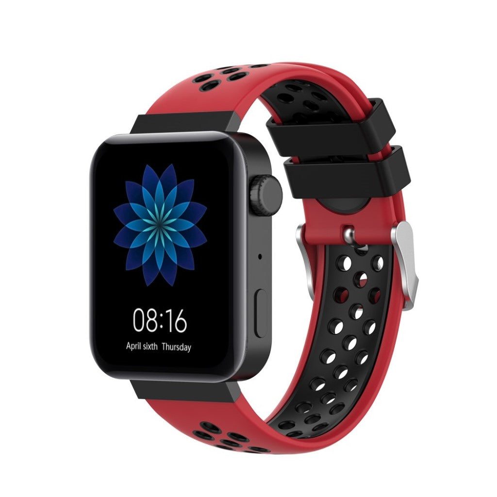 Meget hårdfør Xiaomi Mi Watch Silikone Rem - Rød#serie_7