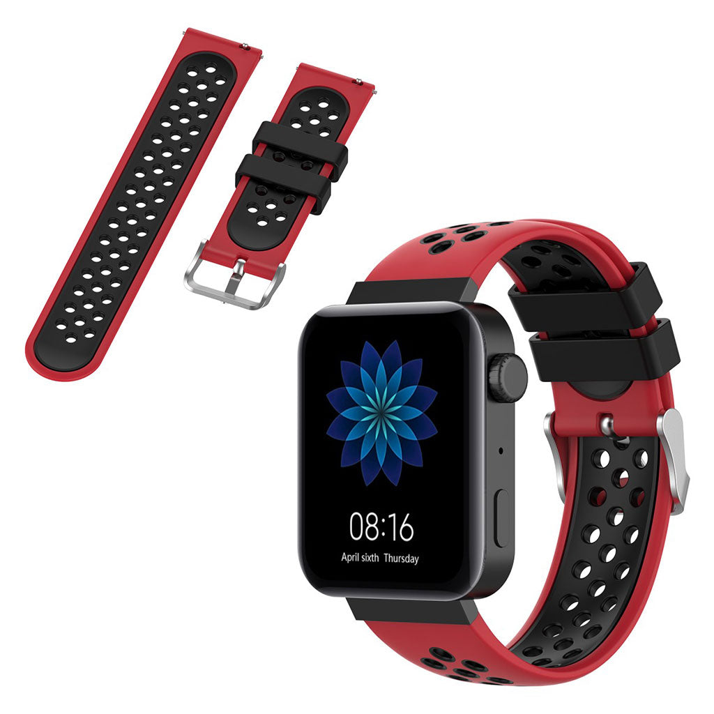 Meget hårdfør Xiaomi Mi Watch Silikone Rem - Rød#serie_7