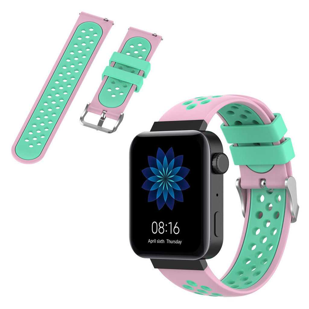 Meget hårdfør Xiaomi Mi Watch Silikone Rem - Grøn#serie_8