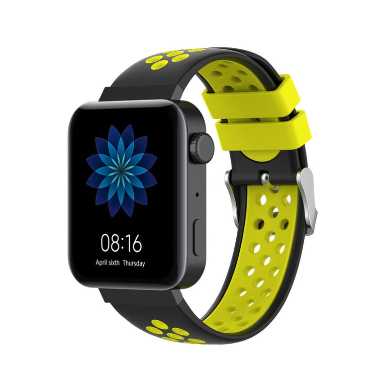 Meget hårdfør Xiaomi Mi Watch Silikone Rem - Gul#serie_9
