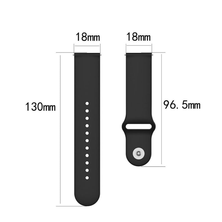 Pænt Xiaomi Mi Watch Silikone Rem - Sort#serie_1