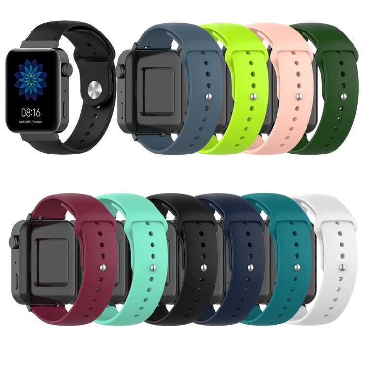 Pænt Xiaomi Mi Watch Silikone Rem - Sort#serie_1