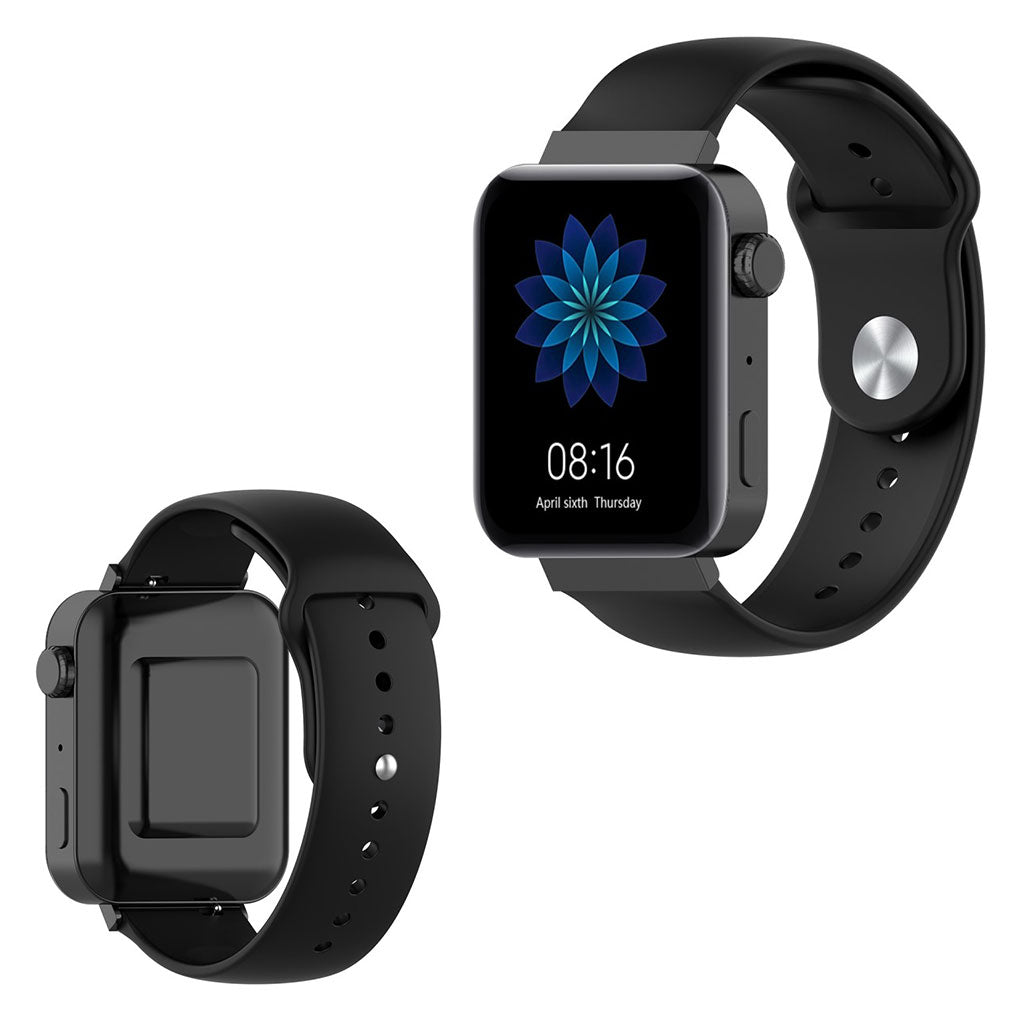 Pænt Xiaomi Mi Watch Silikone Rem - Sort#serie_1