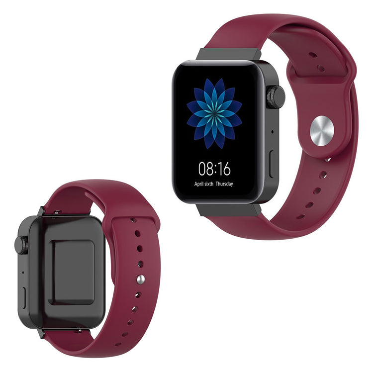 Pænt Xiaomi Mi Watch Silikone Rem - Rød#serie_4