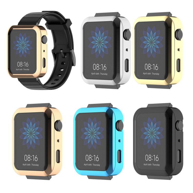 Rigtigt kønt Xiaomi Mi Watch Silikone Rem - Sort#serie_1