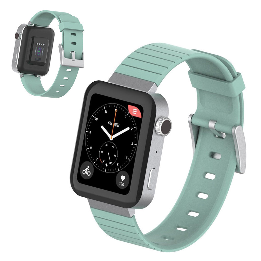Stilfuld Xiaomi Mi Watch Premium Edition Silikone Rem - Grøn#serie_8