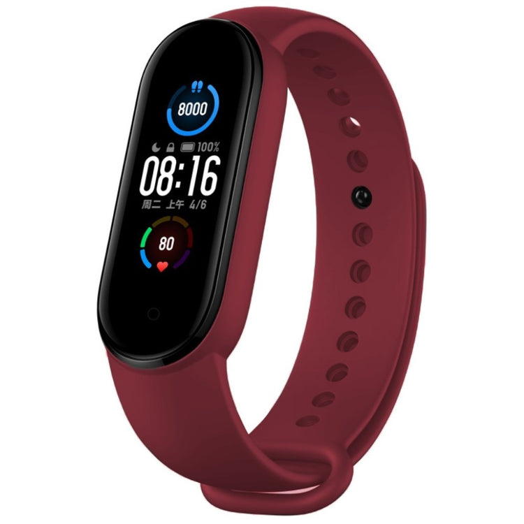 Meget komfortabel Xiaomi Mi Band 5 Silikone Rem - Rød#serie_5