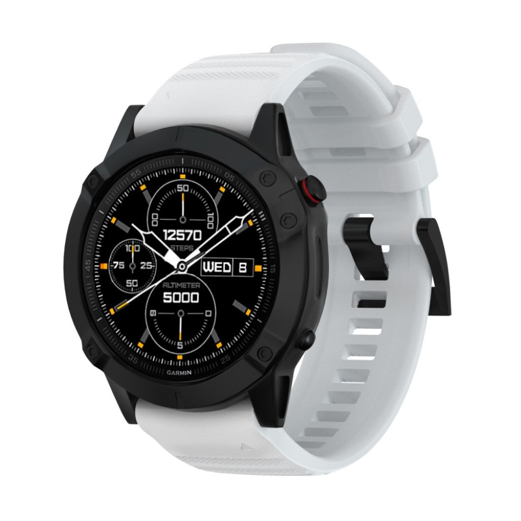 Stilren Universal Garmin Silikone Rem - Hvid#serie_2