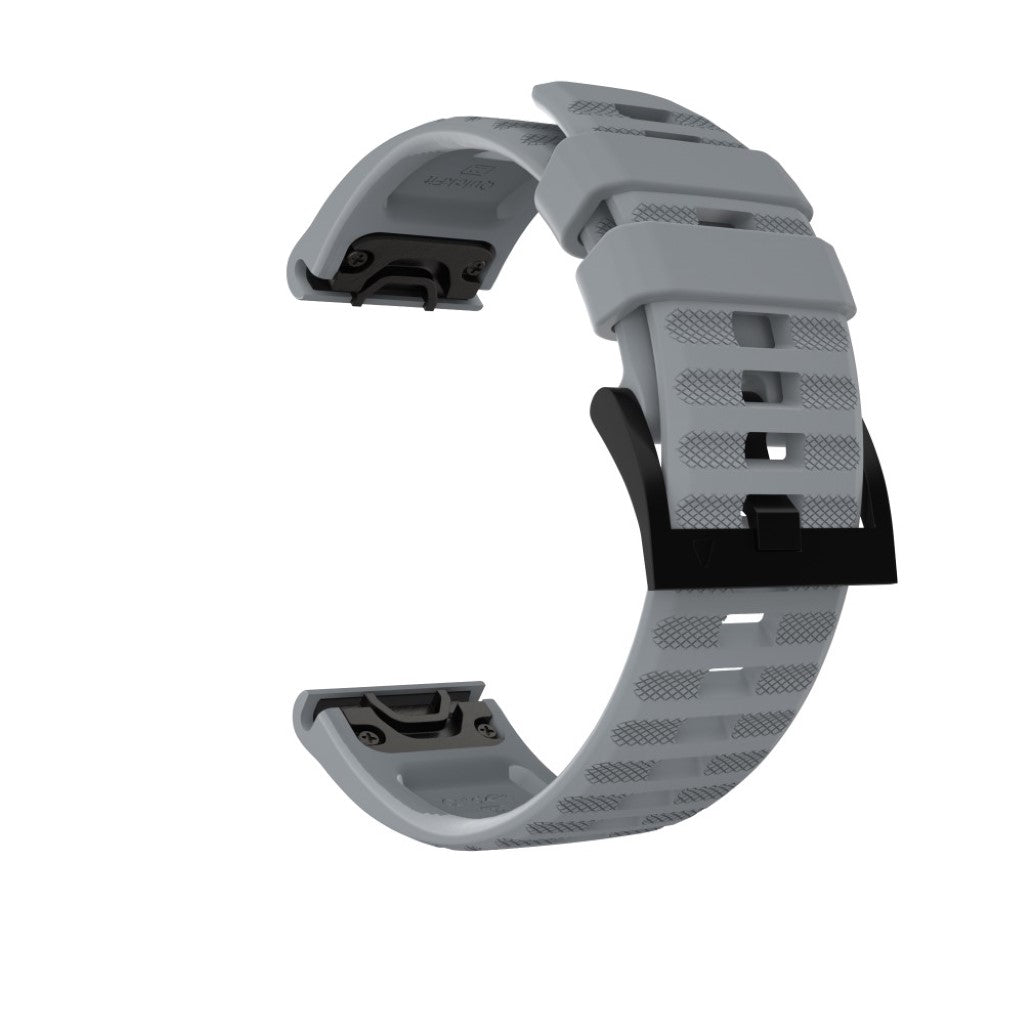 Stilren Universal Garmin Silikone Rem - Sølv#serie_3