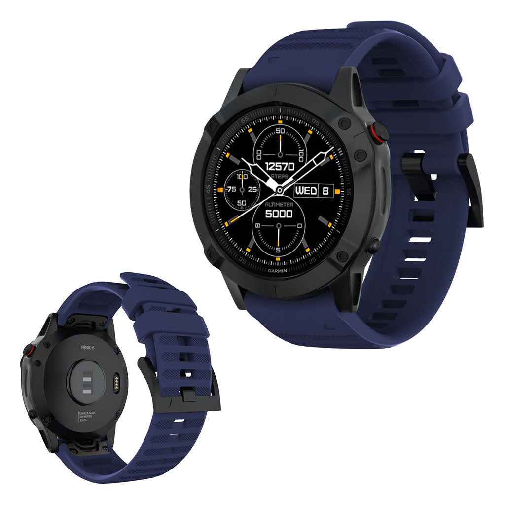 Stilren Universal Garmin Silikone Rem - Blå#serie_9
