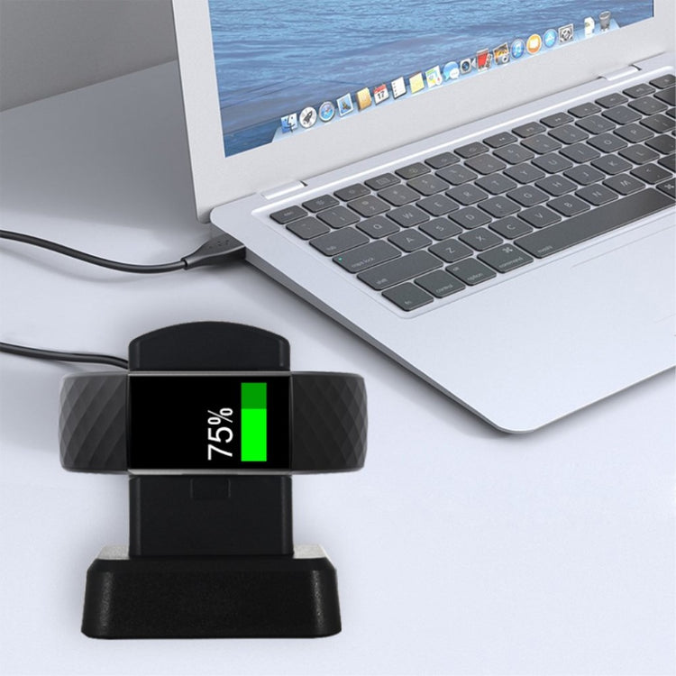 Plastik Fitbit Charge 3 / Fitbit Charge 4 USB Ladestation - Sort#serie_015