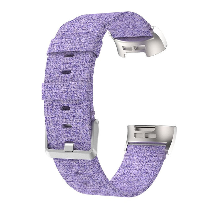 Meget kønt Fitbit Charge 4 / Fitbit Charge 3 Nylon Rem - Lilla#serie_4