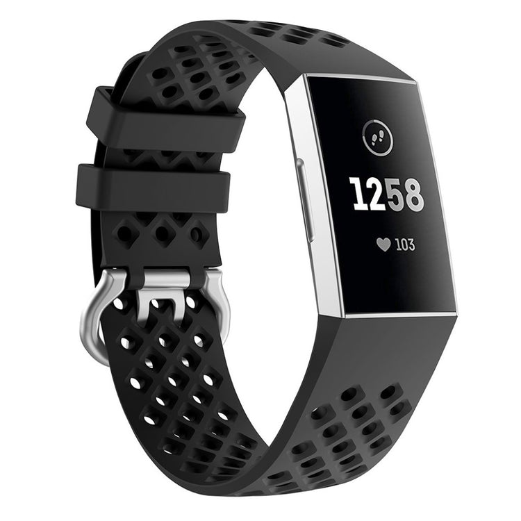 Meget sejt Fitbit Charge 4 / Fitbit Charge 3 Silikone Rem - Sort#serie_1
